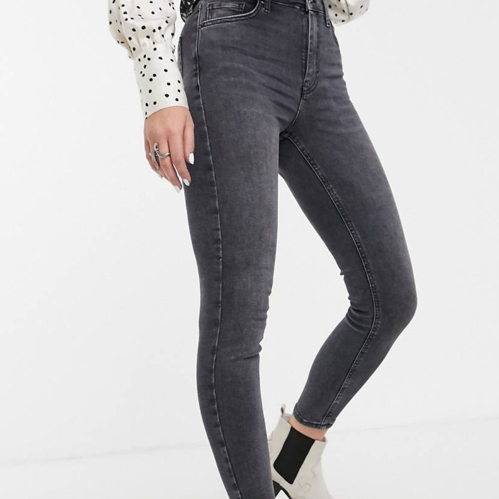 NWT TOPSHOP JAMIE BLACK JEANS PANTS
